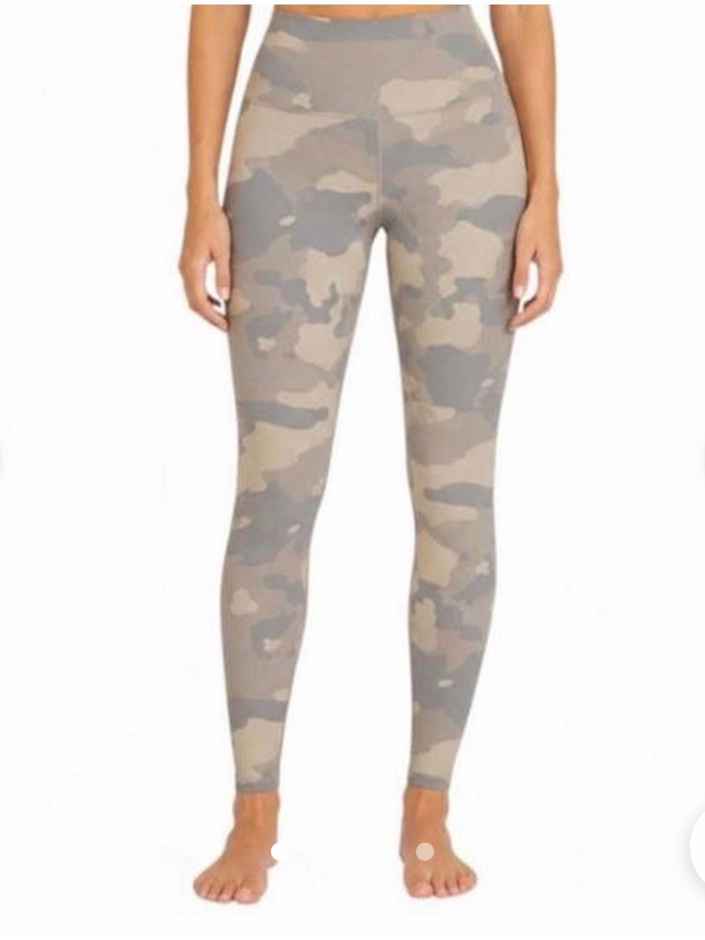 ALO Yoga High-Waist Camo Leggings in Taupe & Gray Camo Size S